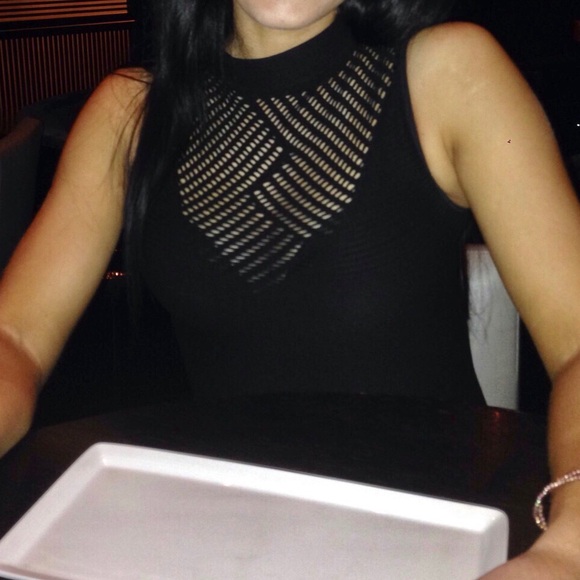 Black Bebe Mini Dress, bandage stretch material, Small - Picture 2 of 5